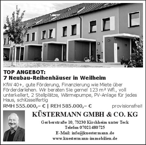 Neubau Reihenhäuser Weilheim