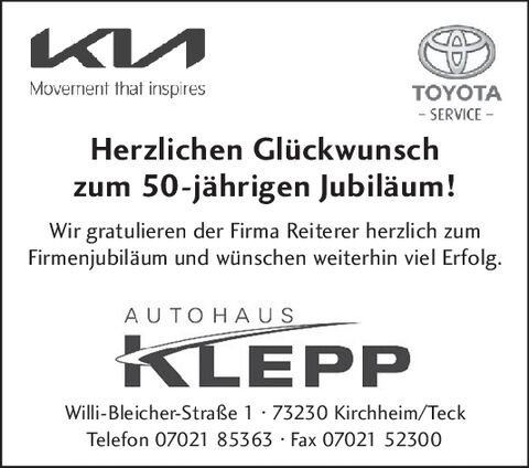 50 Jahre Fa. Reiterer