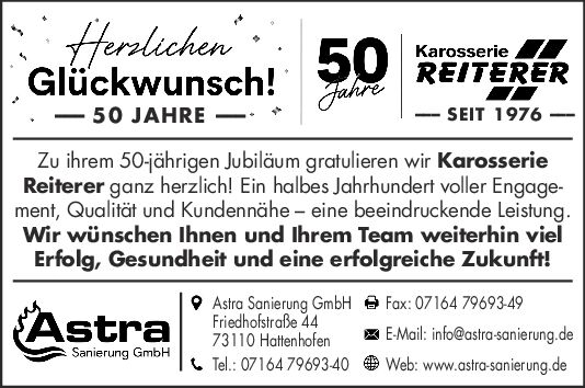 50 Jahre Karosserie Reiterer