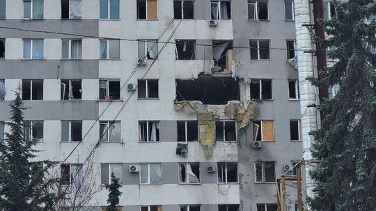 Klaffende Löcher in den Wänden von Wohnhäusern sind in Odesa kein seltener Anblick. Foto: pr Klaffende Löcher in den Wänden von Wohnhäusern sind in Odesa kein seltener Anblick. Foto: pr