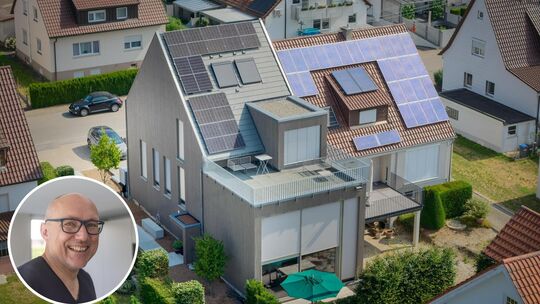 Das Büro des Uhinger Architekten Patrick Schiller (kleines Foto) wurde für das Wohnhaus der Familie Fahrion (links) mit dem inte Das Büro des Uhinger Architekten Patrick Schiller (kleines Foto) wurde für das Wohnhaus der Familie Fahrion (links) mit dem inte