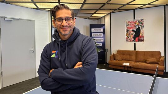 Mujib Bazwhal ist die treibende Kraft hinter dem Gründerzentrum. Foto: Florian Bauer