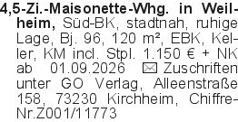 4,5-Zi.-Maisonette-Whg. i