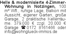 Helle & modernisierte 4-Z