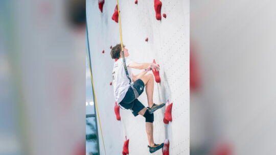 Moritz Müller gehört zu den besten Speekletterern Deutschlands. Foto: Xaver Quintus Moritz Müller gehört zu den besten Speekletterern Deutschlands. Foto: Xaver Quintus