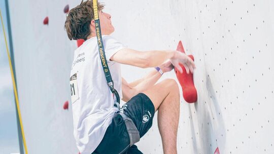 Moritz Müller gehört zu den besten Speekletterern Deutschlands. Foto: Xaver Quintus Moritz Müller gehört zu den besten Speekletterern Deutschlands. Foto: Xaver Quintus
