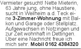 Vermieter gesucht! Nette