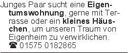 Junges Paar sucht eine Ei