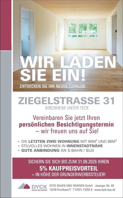 Ziegelstraße 31 - Einladung