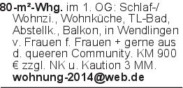 80-m²-Whg. im 1. OG: Schl