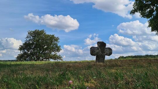 Nach dem Kreuzstein in Notzingen-Wellingen war einst eine Linde als „Kreuzsteinlinde“ bezeichnet, die im Mai 2009 vom Sturm gefä