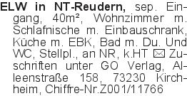 ELW in NT-Reudern, sep. E