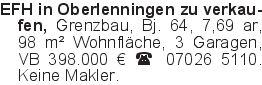 EFH in Oberlenningen zu v