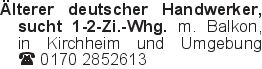 Älterer deutscher Handwer