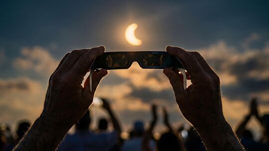 Auf den richtigen Schutz kommt es an bei einer Sonnenfinsternis. Auf alte Brillen sollte man sich aber besser nicht verlassen, w
