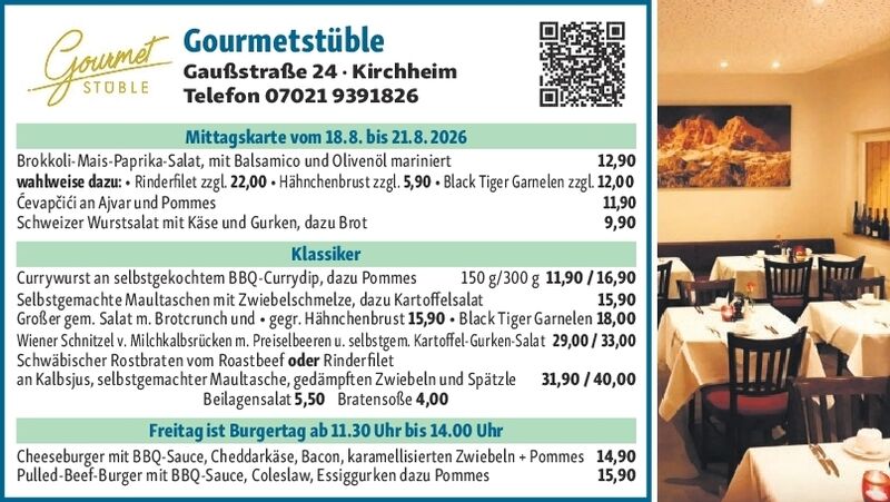 Mittagstisch Mittagstisch