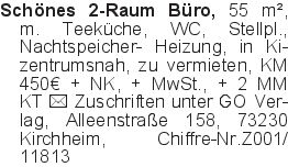 Schönes 2-Raum Büro, 55 m
