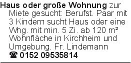 Haus oder große Wohnung z