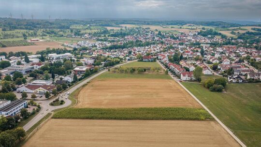 ​​​​​​Rund 2,3 Hektar groß ist das geplante Wohnbaugebiet „Obeswiesen“, das sich im Osten von Hochdorf an die bestehende Wohnbeb