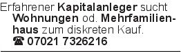 Erfahrener Kapitalanleger