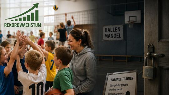 Der Vereinssport boomt, doch fehlende Sporthallen und Ehrenamtliche stellen viele Vereine vor große Herausforderungen. Symbolbi Der Vereinssport boomt, doch fehlende Sporthallen und Ehrenamtliche stellen viele Vereine vor große Herausforderungen. Symbolbi