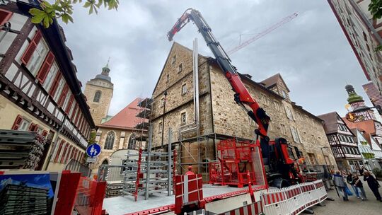 Bauarbeiten am Kornhaus Bauarbeiten am Kornhaus