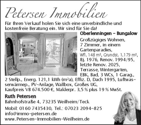 Bungalow Oberlenningen