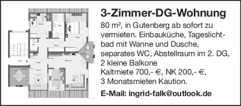 Mietangebot 3 Zimmer (gestaltet)