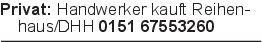 Privat: Handwerker kauft