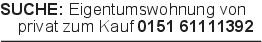 SUCHE: Eigentumswohnung v