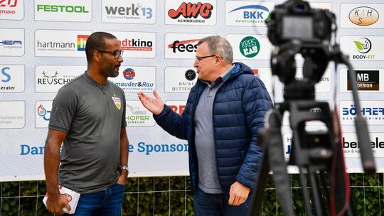 Cacau, hier im Steilpass-Interview beim Teckbotenpokal 2023 in Holzmade, ist am Freitag zu Gast beim TSV Wernau. Archivfoto: Mar
