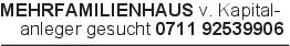MEHRFAMILIENHAUS v. Kapit