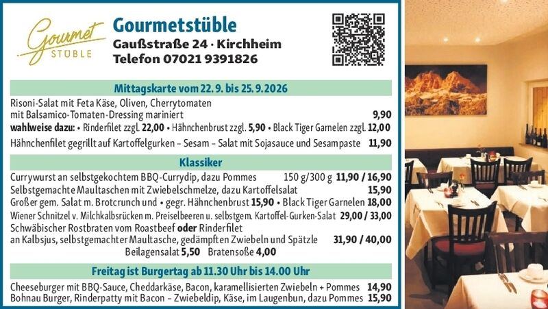 Mittagstisch