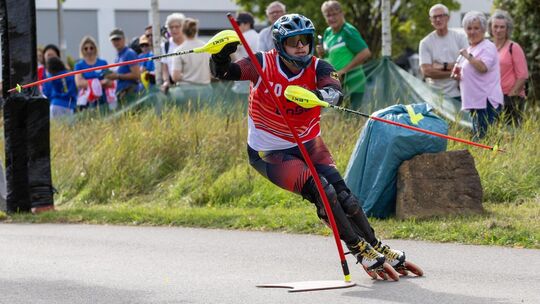 Finn Herberth holte einen von drei Titeln für die Teck Inline Akademie. Foto: Lakis Knirsch
