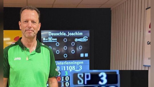 Joachim Deuschle knackte mit 603 Holz die magische 600er-Marke. Foto: pr