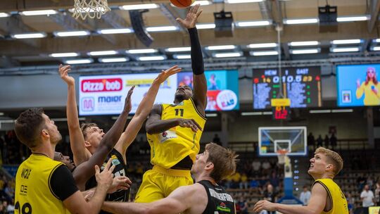 Tyrel Morgan (Nummer elf) und die Knights starten am Samstag in die neue Saison. Der Vizemeister hat dabei viel Vorschusslorbeer Tyrel Morgan (Nummer elf) und die Knights starten am Samstag in die neue Saison. Der Vizemeister hat dabei viel Vorschusslorbeer