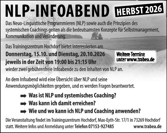 NLP-Infoabend