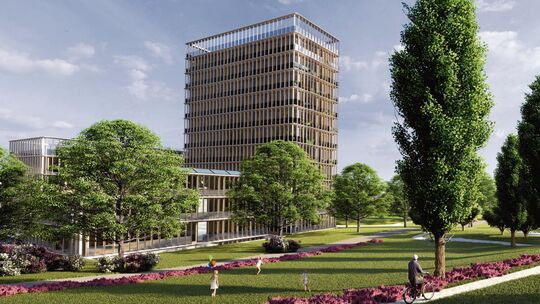 So sah die Vision von Architekt Frank Prochiner und Karl Schlecht für das Aichum aus. Foto: privat So sah die Vision von Architekt Frank Prochiner und Karl Schlecht für das Aichum aus. Foto: privat