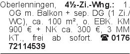 Oberlenningen,4½-Zi.-Whg.