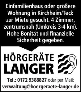 Mietgesuch Haus/Wohnung