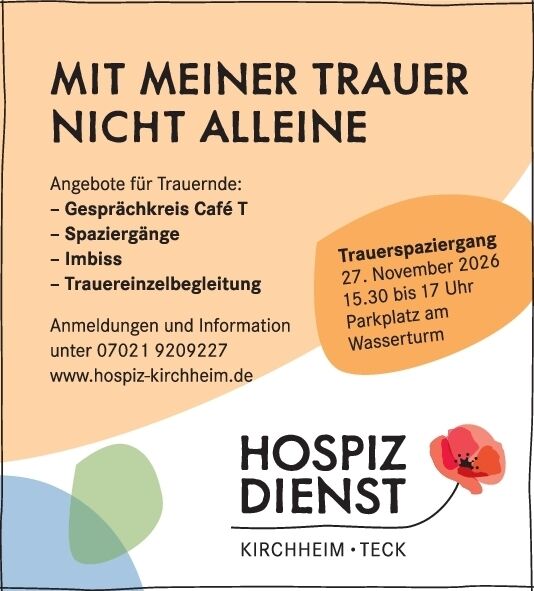 Mit meiner Trauer nicht alleine