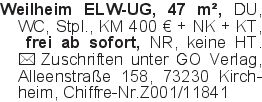 Weilheim ELW-UG, 47 m², D