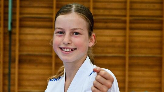 Karate-Talent Lana Werner vom VfL Kirchheim will es in ihrer Sportart wissen.  Fotos: Markus Brändli