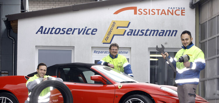 Autoservice Faustmann: Zuverlässig Reifen gewechselt für die gute Sache.Foto: Jean-Luc Jacques
