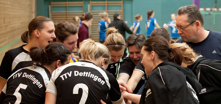 TTV Dettingen Volleyball, Oberliga Frauen, vor dem Spiel gegen VLP Stuttgart