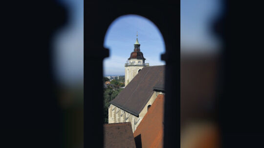 Martinskirche - über den Dächern von Kirchheim - Blick vom Rathausturm