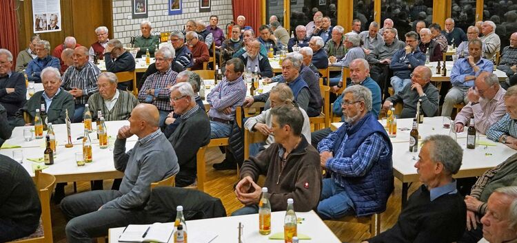 Das Thema „Macht der Medien“ interessiert über 80 Teilnehmer des Männerstammtisches in Lenningen.Foto: Thomas Krytzner