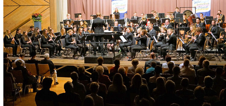 Das Kreismusikorchester setzt sich aus jungen Musikern aus 51 Vereinen zusammen.Foto: kry
