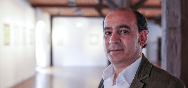 Ausstellung im Kornhaus, OG, Kalligraphie-Ausstellung mit Werken des syrischen Künstlers Imad Alkhaldi