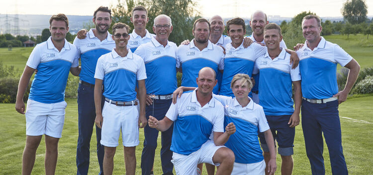 Das erfolgreiche Golfteam des GCKW mit Grant Gouws, Laurin Kamm, Johannes Hohnecker, Philipp Max Schwab, Philipp Starz, Hendrik